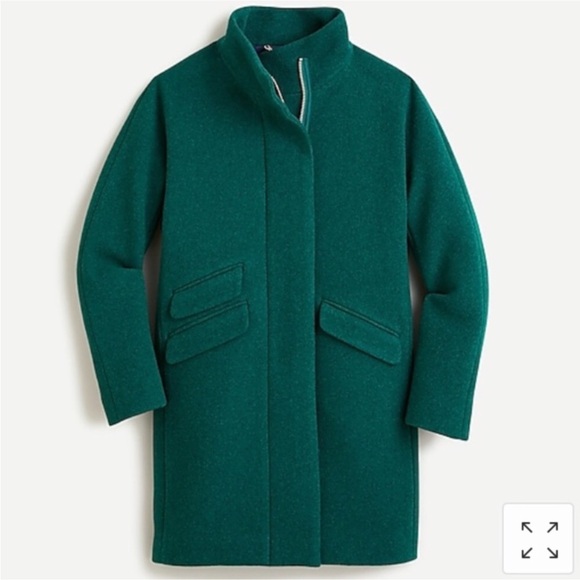 J.CREW Cocoon Coat in Heather Forest Italian Wool New With Tag - Picture 1 of 9
